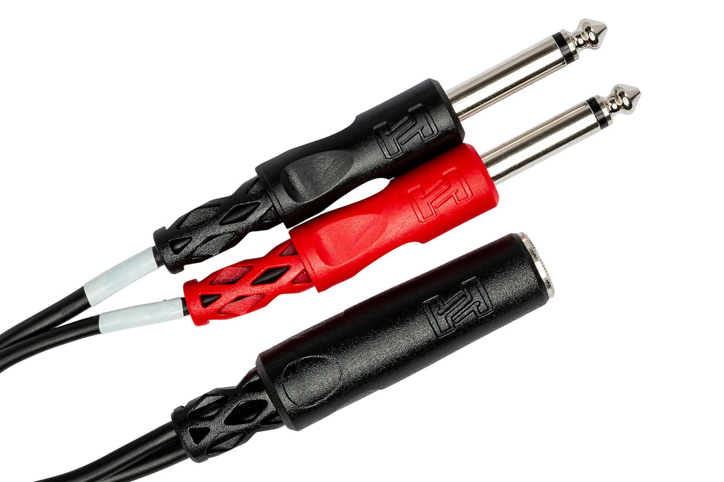 Hosa YPP-136 1/4 inch TRSF to Dual 1/4 inch TS Stereo Breakout Cable