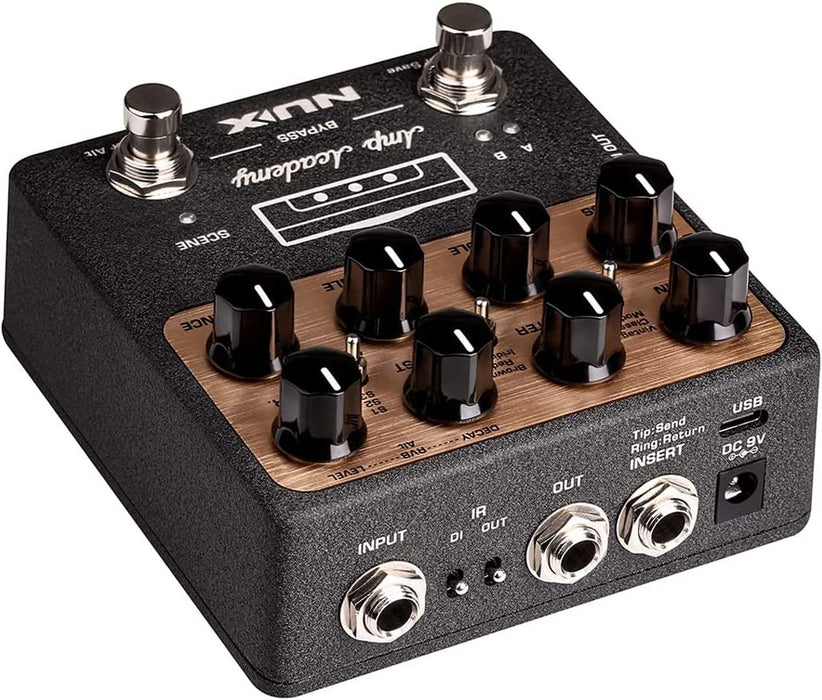 NUX NGS-6 Amp Academy Amp Modeler Guitar Pedal 1024 Samples IR, 3rd Party IR Loader