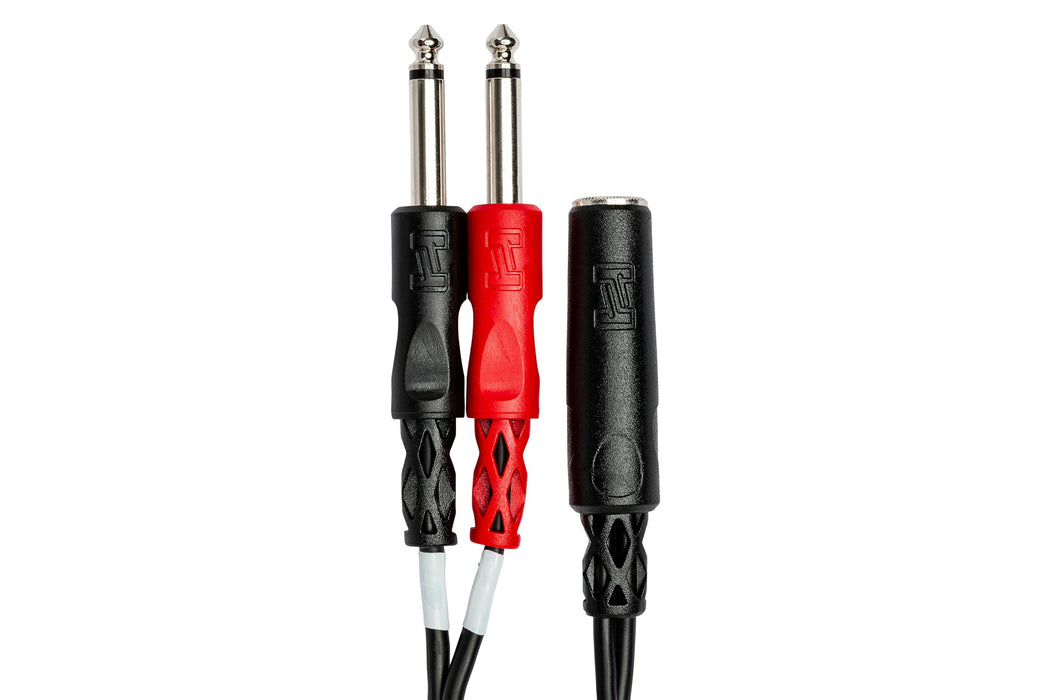 Hosa YPP-136 1/4 inch TRSF to Dual 1/4 inch TS Stereo Breakout Cable