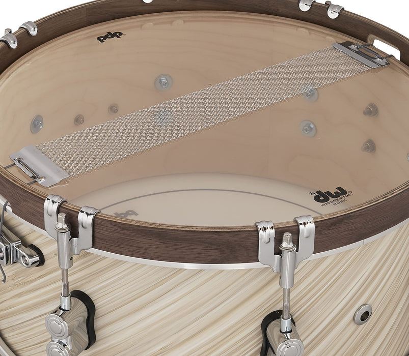 Pacific Drums & Percussion Wood Hoop Limited Edition 6.5 x 14 inch-Twisted Ivory Snare Drum (PDLT6514SSTI)