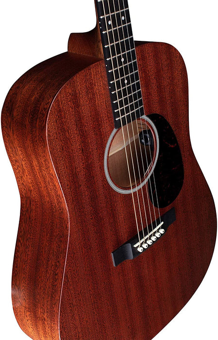 Martin Guitar Road Series D-10E Acoustic-Electric Guitar with Gig Bag, Sapele Wood Construction, D-14 Fret and Performing Artist Neck Shape with High-Performance Taper