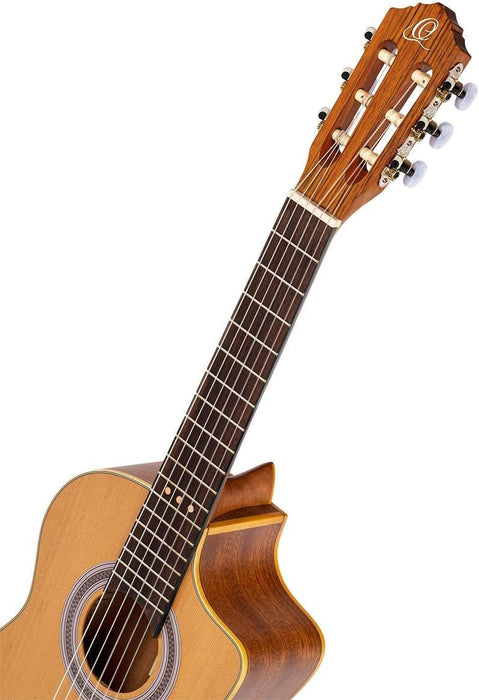 Ortega Guitars Requinto Series Pro 6 String Acoustic Guitar, Right (RQ39)