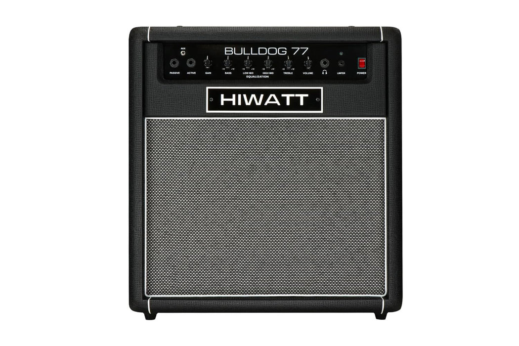 Hiwatt Bulldog 77 Combo, 100W Bass Amplifier, 12 Inch Speaker, Black