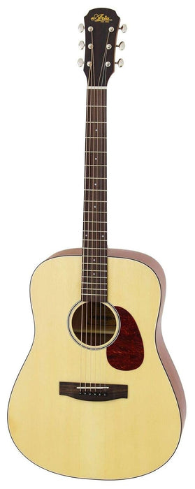 Aria Vintage 100 Series 6 String Dreadnought Acoustic Guitar Matte Natural Finish