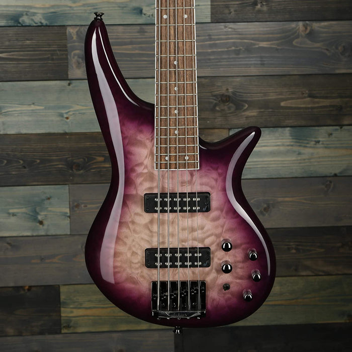 Jackson JS Series 5-String Spectra Bass JS3QV, Purple Phaze, Laurel Fingerboard