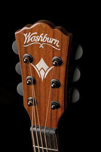 Washburn Comfort Deluxe 55 Series Grand Auditorium Cutaway Acoustic Electric Guitar, Koa (WCG55CE-O-U)