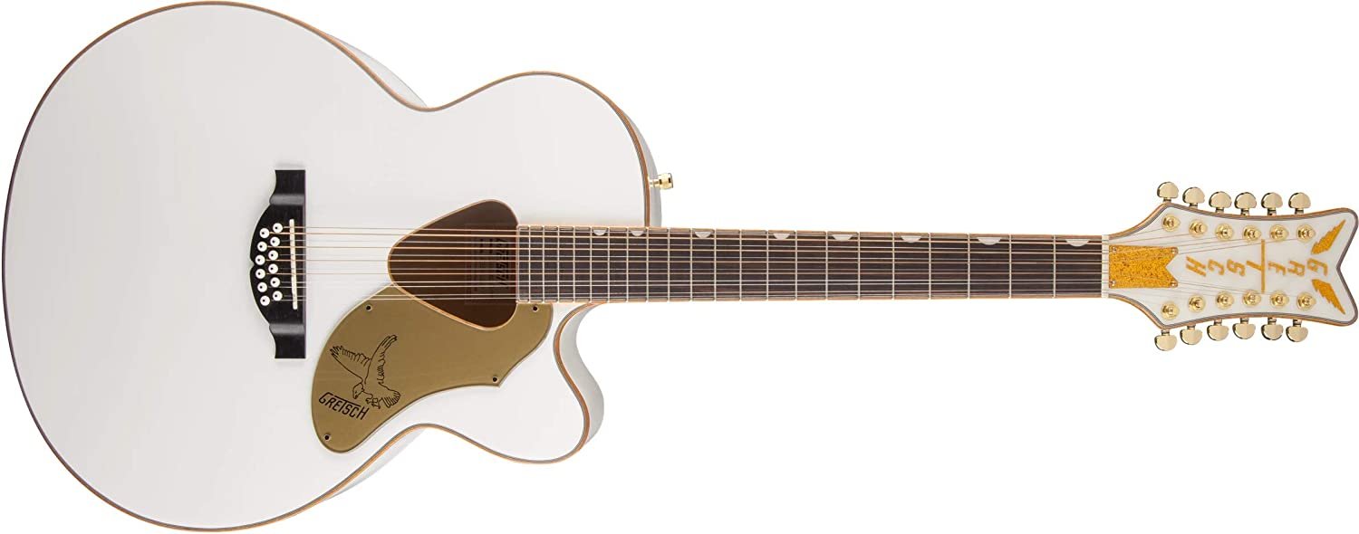 Gretsch G5022CWFE-12 Rancher Falcon White 12-String Acoustic-Electric Guitar