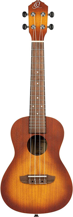 Ortega Guitars, 4-String Earth Series Concert Ukulele, Right, Transparent Black, Acoustic (RUCOAL)