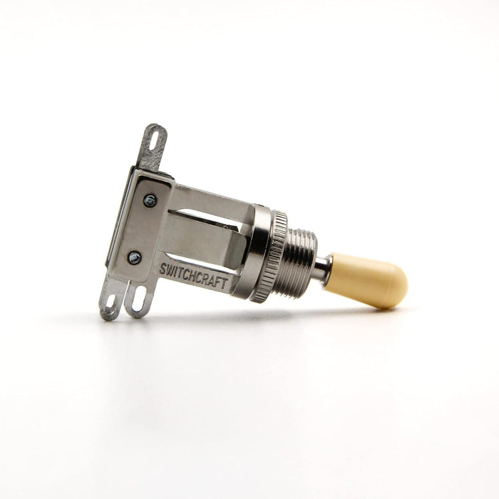 Switchcraft 3-Way Short Toggle Switch w/ Genuine Switchcraft Cream Tip