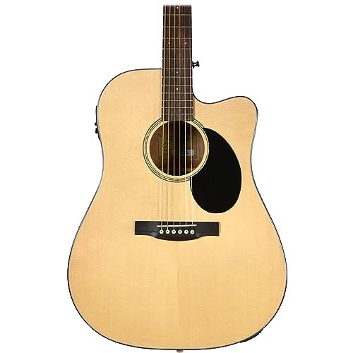 Jasmine J-Series Acoustic-Electric Guitar, Natural (JD36CE-NAT-U)