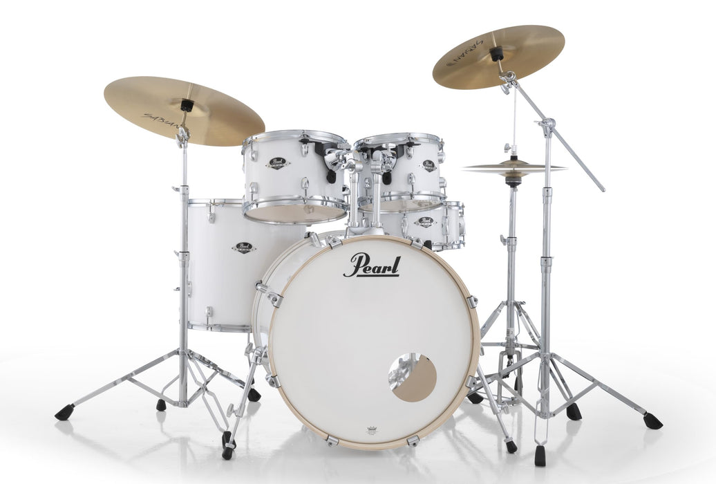 Export 5 Piece Shell Pack 22/16/13/12/14 Pure White with Hardware (Cymbals Sold Separately)