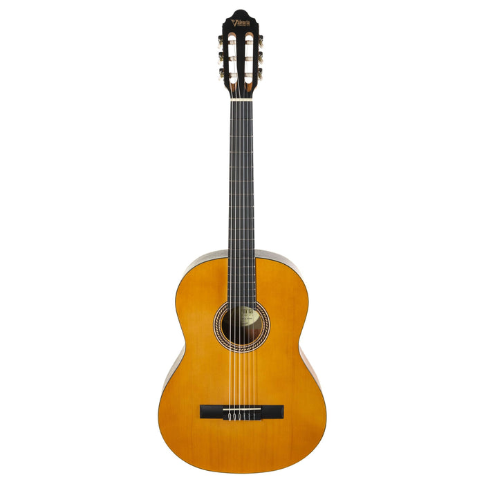 Valencia VC204H 200 Series Classical Guitar, Antique Natural Finish Hybrid Slim Neck