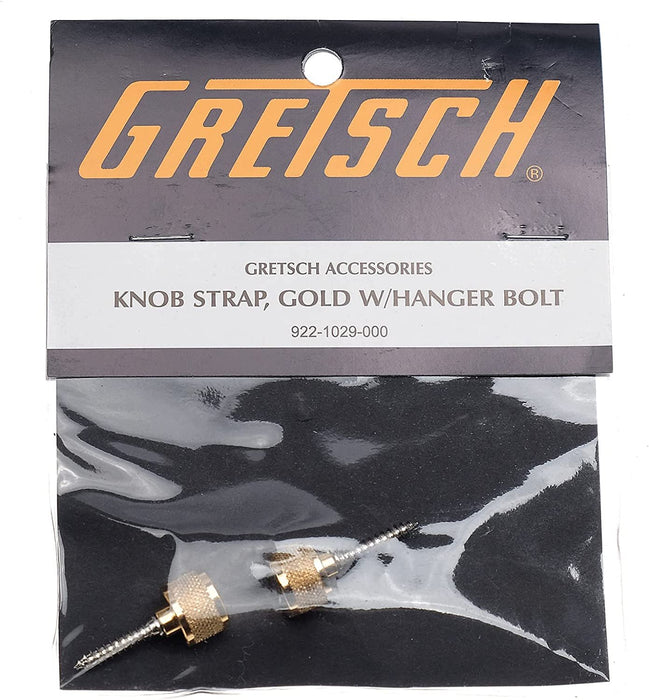 Gretsch Strap Buttons with Mounting Hardware for Guitars, Gold