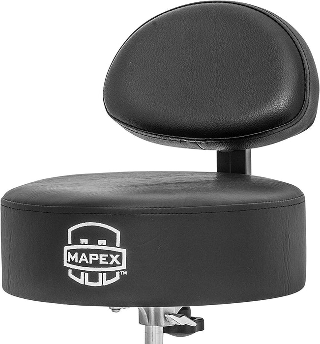 Mapex T770 Double Braced Throne w/Height Adjustment & Back Rest - Round Seat