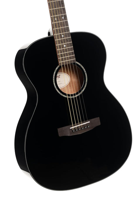 Cort L60BK Luce 60 OM Acoustic Guitar Black Gloss