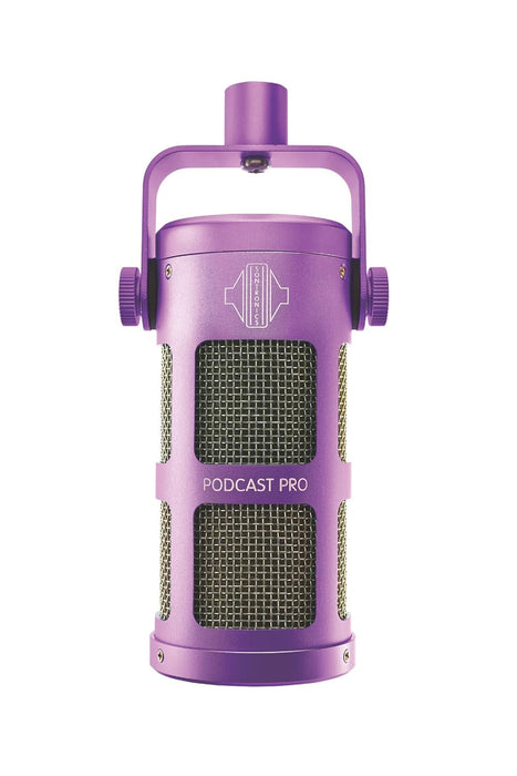 Sontronics Podcast Professional Dynamic Mic for Podcast, Broadcast, Streaming, Gaming & VC - XLR Connection, No Phantom Power Required - Lifetime Microphone Warranty - Designed & Built in UK (Purple)
