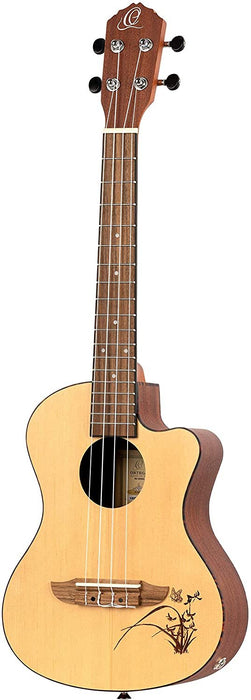 Ortega Guitars 6 String Bonfire Series Guitarlele, Right-Handed, Acoustic, (RGL5)