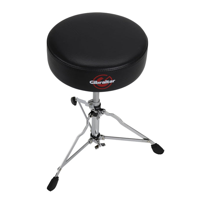 Gibraltar Drum Throne with Adjustable Height, Round Seat, Single-Braced Drum Stool, 4000 Series (4608)