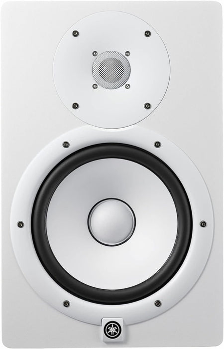 YAMAHA HS8 8-Inch Powered Studio Monitor (White, 2-Pack) Bundle (2 Items)