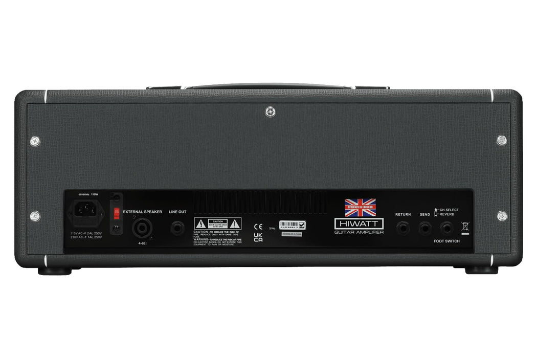 Hiwatt Leeds 50R Head, 50W 2-Channel Guitar Amplifier Head with Spring Reverb