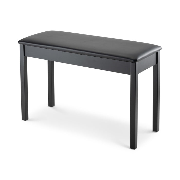OnStage Organ Bench - 35″ Wide Piano Stool - Ergonomic Pedal Keyboard Seat, Leatherette Cushion, Solid-Wood Legs and Frame, 330LB Weight Capacity, Nonslip Rubber Feet, Instrument Accessories, Black