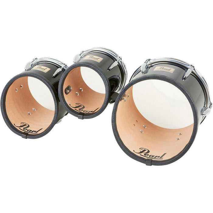 Pearl Competitor Marching Tom Set Level 1 Midnight Black (#46) 8,10,12 set