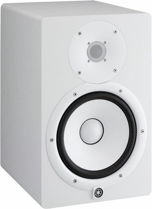 YAMAHA HS8 8-Inch Powered Studio Monitor (White, 2-Pack) Bundle (2 Items)