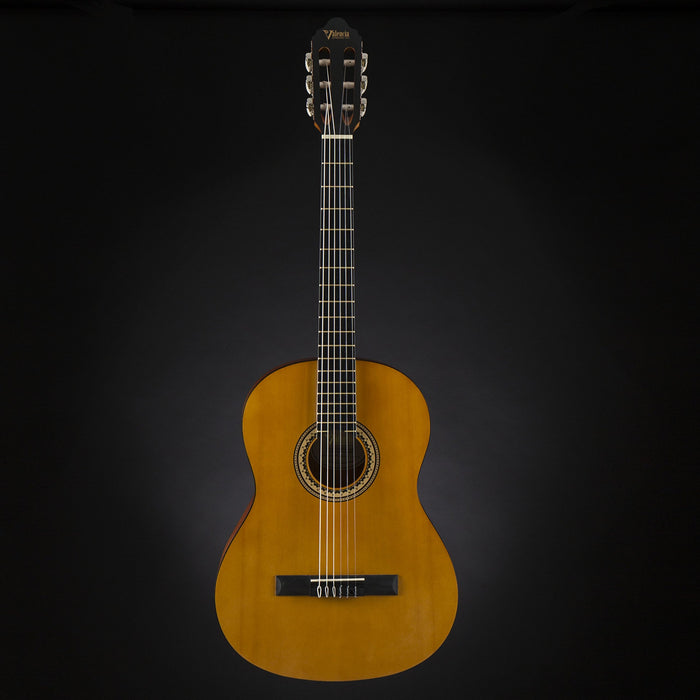Valencia VC204H 200 Series Classical Guitar, Antique Natural Finish Hybrid Slim Neck