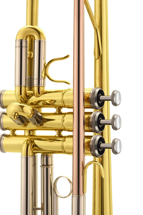 Eldon by Antigua Bb Trumpet, Red Brass Mouthpiece and Lacquer Finish (TR-2130-U)