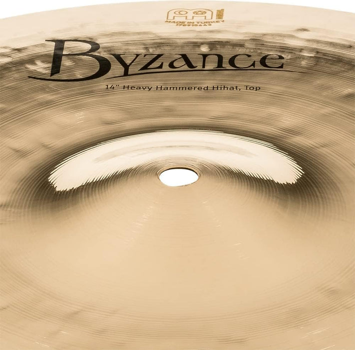 Meinl Cymbals Byzance 14" Dual Hihats, Pair — MADE IN TURKEY — Hand Hammered B20 Bronze, 2-YEAR WARRANTY, B14DUH