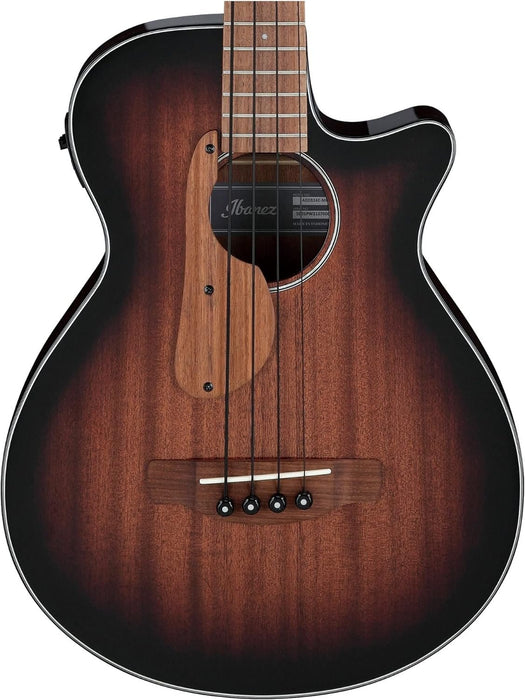 Ibanez AEG Acoustic-Electric Bass Guitar - Mahogany Sunburst High Gloss (AEGB24E)