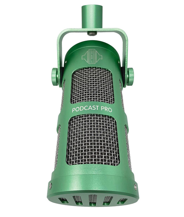 Sontronics Podcast Professional Dynamic Mic for Podcast, Broadcast, Streaming, Gaming & VC - XLR Connection, No Phantom Power Required - Lifetime Microphone Warranty - Designed & Built in UK (Green)