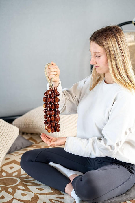 Large Pala Seed Shell Shaker — Creates a Soft Soothing Sound for Meditation, ASMR, Sound Therapy or Yoga, 2-YEAR WARRANTY