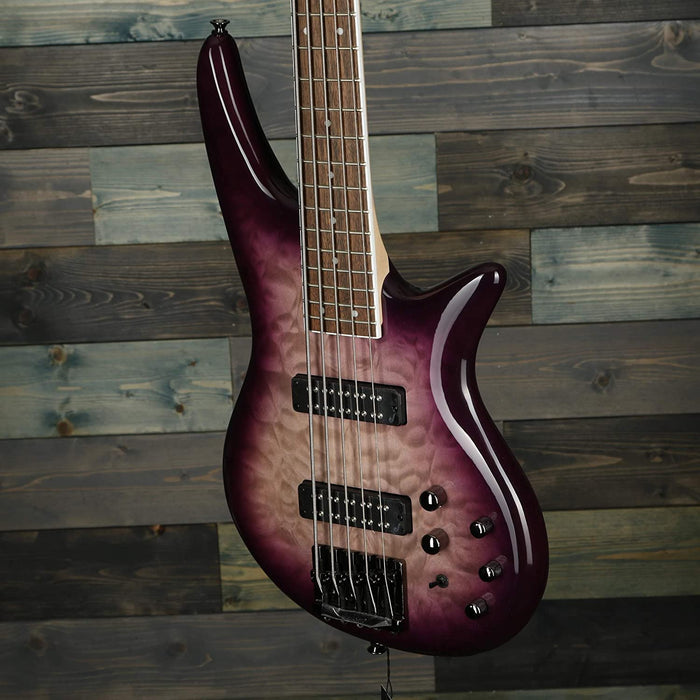 Jackson JS Series 5-String Spectra Bass JS3QV, Purple Phaze, Laurel Fingerboard