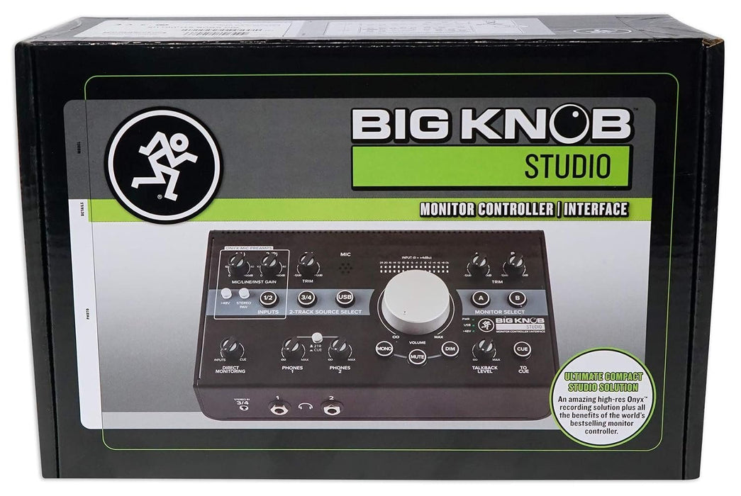 Mackie Big Knob Series, 3x2 Studio Monitor Controller 192kHz USB I/O (BIG KNOB STUDIO)