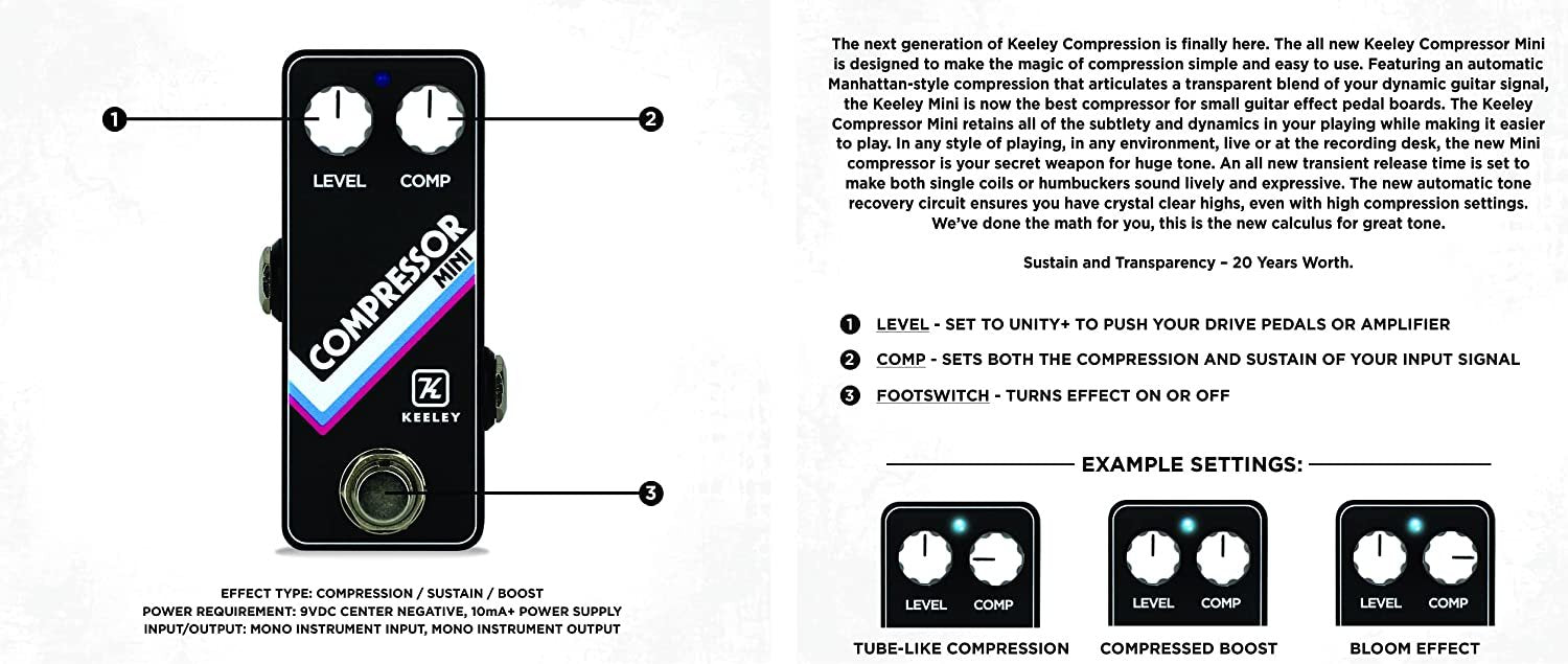 Keeley Electronics Mini Compressor Pedal