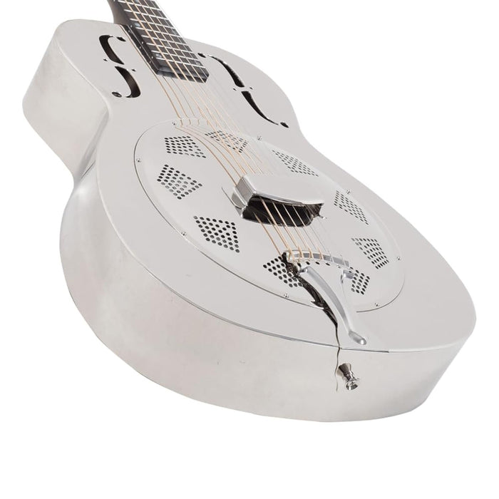 Recording King RM-998-R Style-0 Resonator, Nickel-Plated Roundhole Coverplate