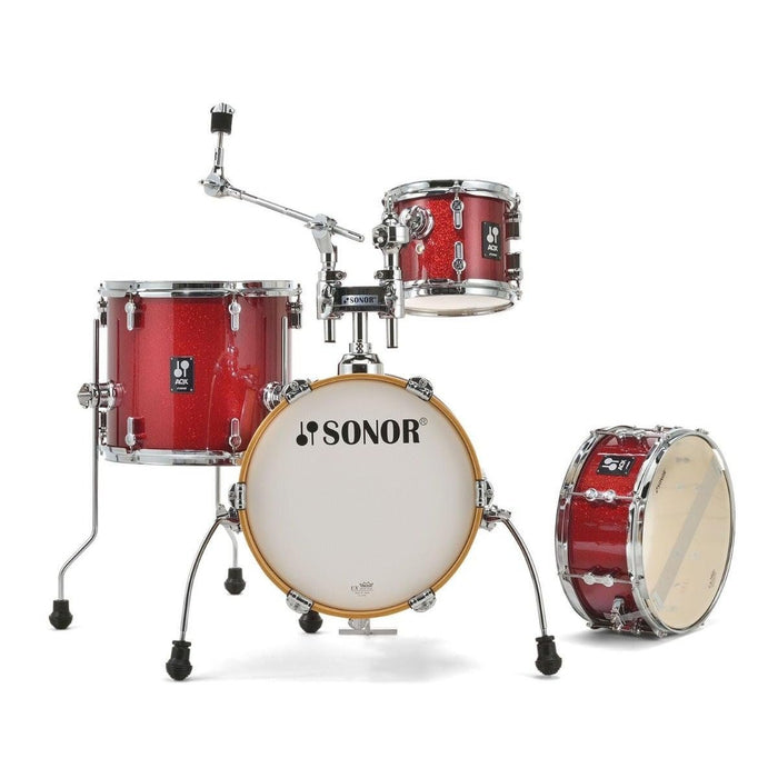 Sonor AQX 4pc Micro Drum Set - Red Moon Sparkle (AQX-MICROWMRMS)