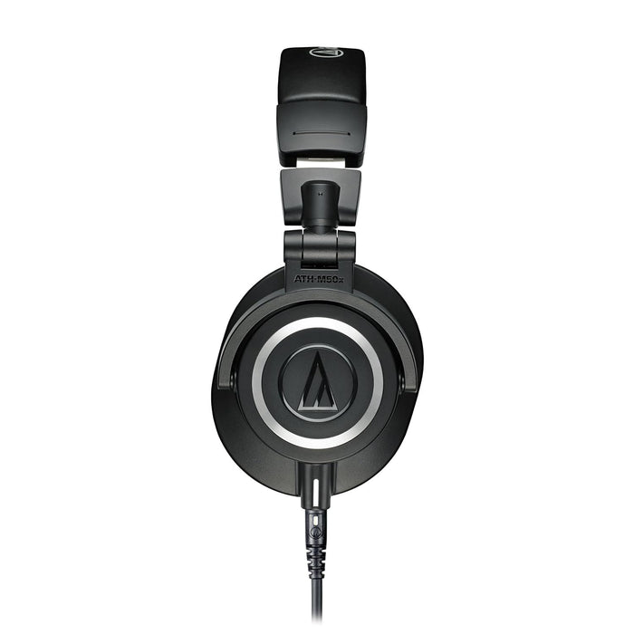 Audio-Technica ATH-M50X Professional Studio Monitor Headphones, Black, Professional Grade, Critically Acclaimed, with Detachable Cable