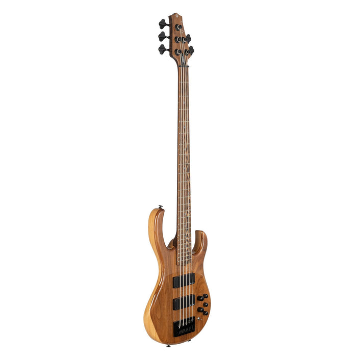 H. Jimenez 5-String Walnut Top Bass Guitar w/Deluxe Padded Gig Bag - Glossy Natural (LBS5-WT)