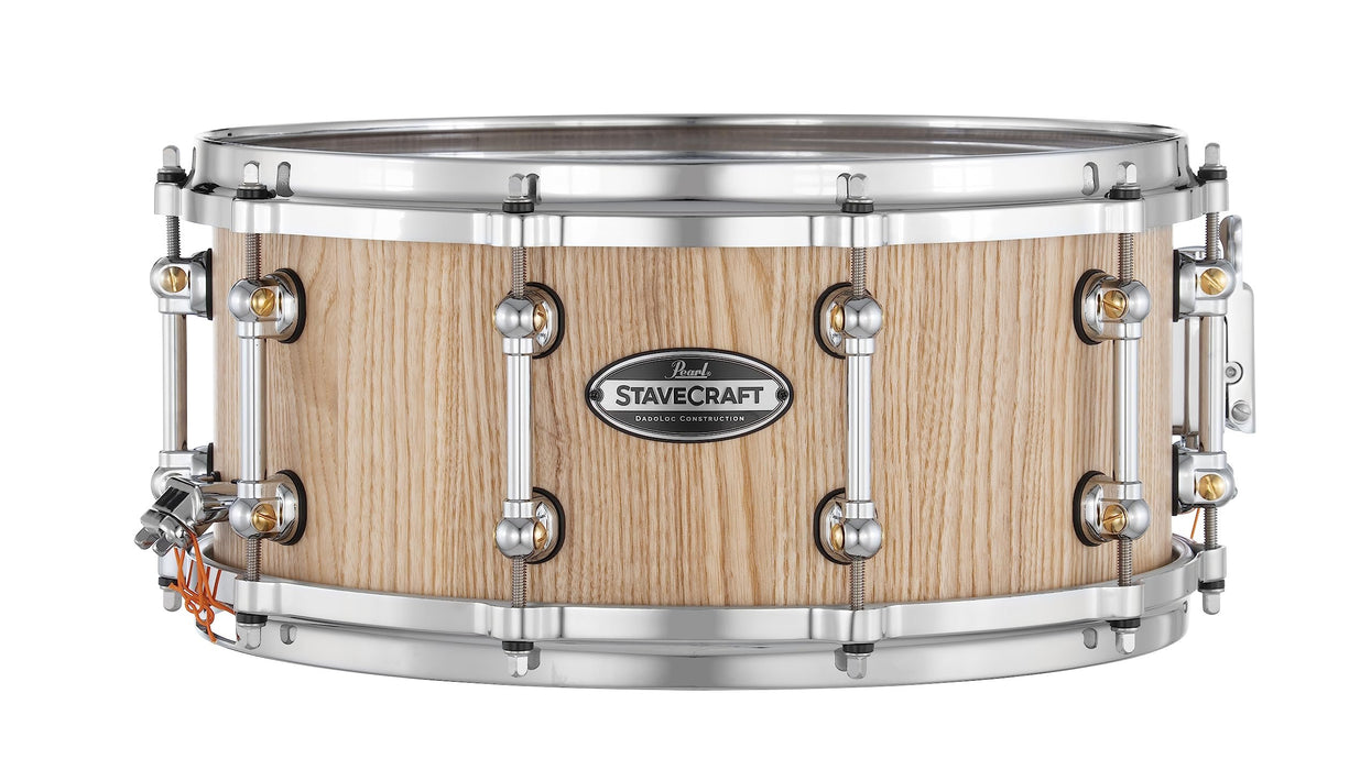 Pearl StaveCraft 14"x6.5" Ash Snare Drum w/Makha DadoLoc (SCD1465AW186)