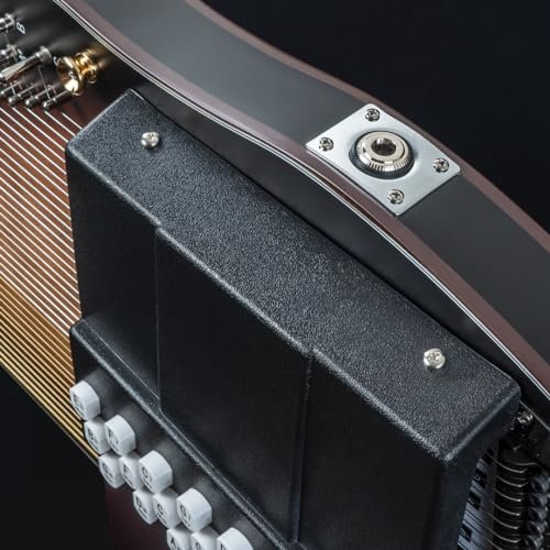 Oscar Schmidt 21 Chord Acoustic Electric Auto Harp, Natural Ovangkol (OS11021AE-U)