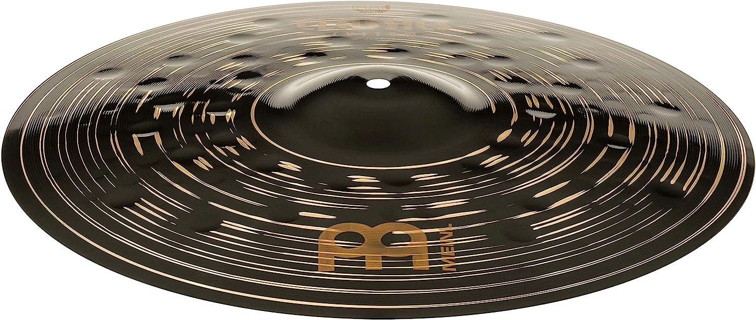 Meinl 16" Crash Cymbal - Classics Custom Dark - Made in Germany, 2-YEAR WARRANTY (CC16DAC)