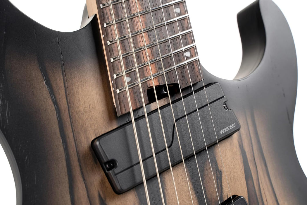 Cort KX507MS-NBB KX507MS 7-String Multi-Scale Guitar Pale Moon Ebony