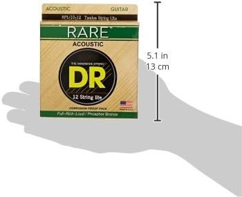 DR Strings Rare Phosphor Bronze 12 String Acoustic Strings - Lite (RPL-10/12)
