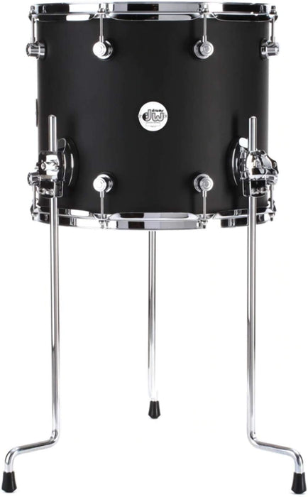 DW Drum Set Floor Tom, Satin Lacquer (DDLM1214TTBL)