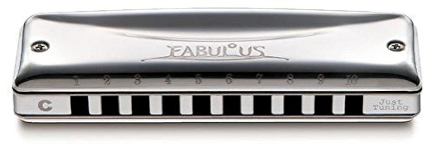 Suzuki F-20E-BB Fabulous 10-Hole Diatonic Equal Temperament Harmonica, Key of Bb