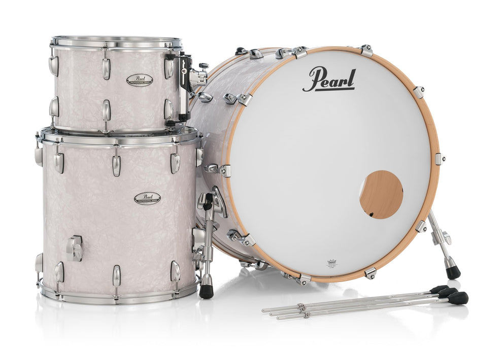 Pearl PMX Professional Series 3-Piece Drum Shell Pack 24/16/13 White Marine Pearl