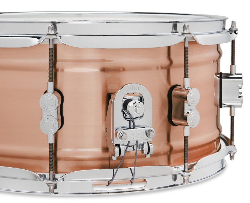 PDP By DW Concept Series 1.2mm Natural Satin Brushed Copper 6.5x14 Snare Drum (PDSN6514NBCC)