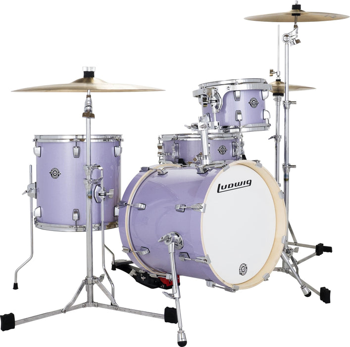 Ludwig Breakbeats by Questlove 4-piece Drum Shell Pack - Lilac Sparkle